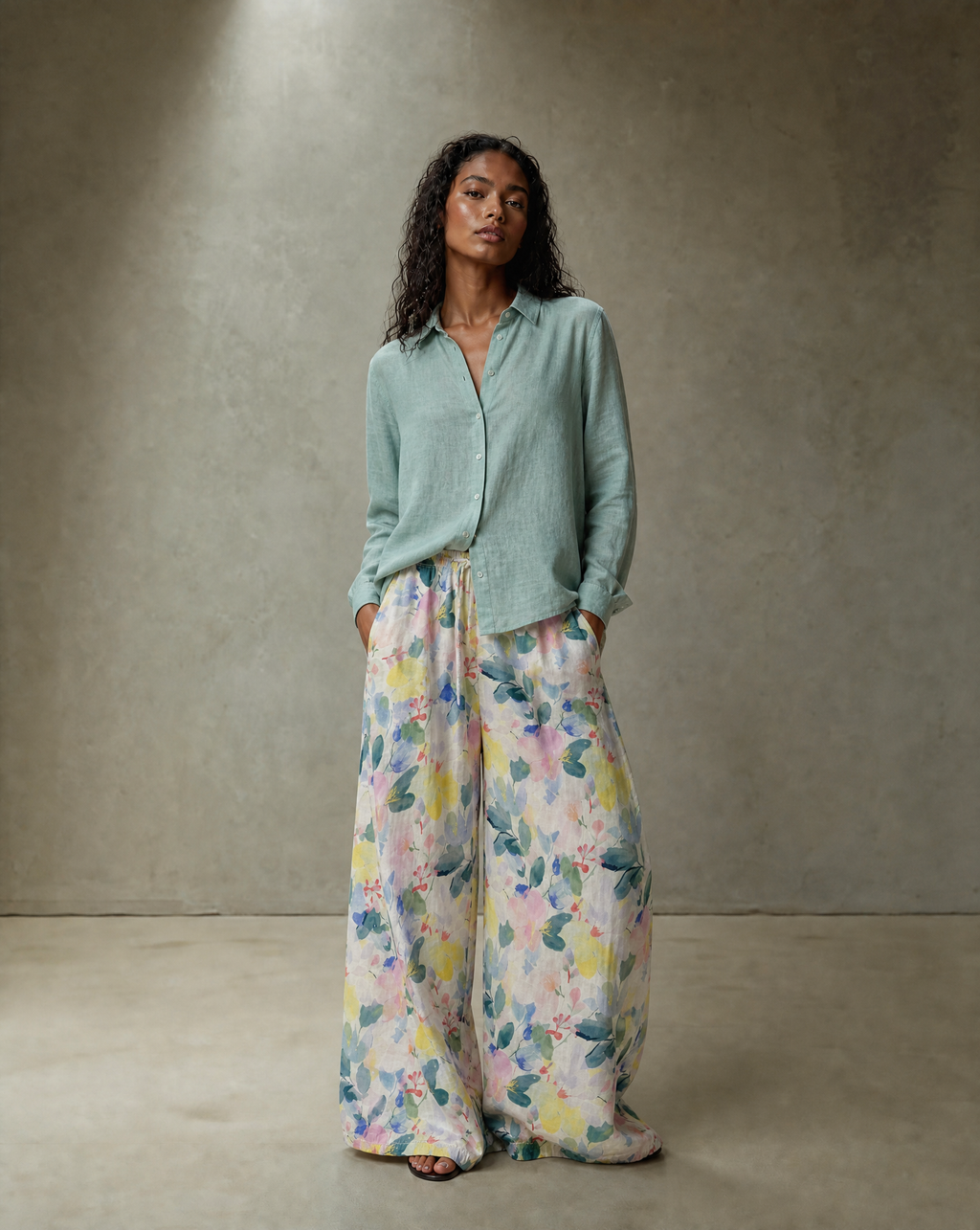 Teal Flower Set
