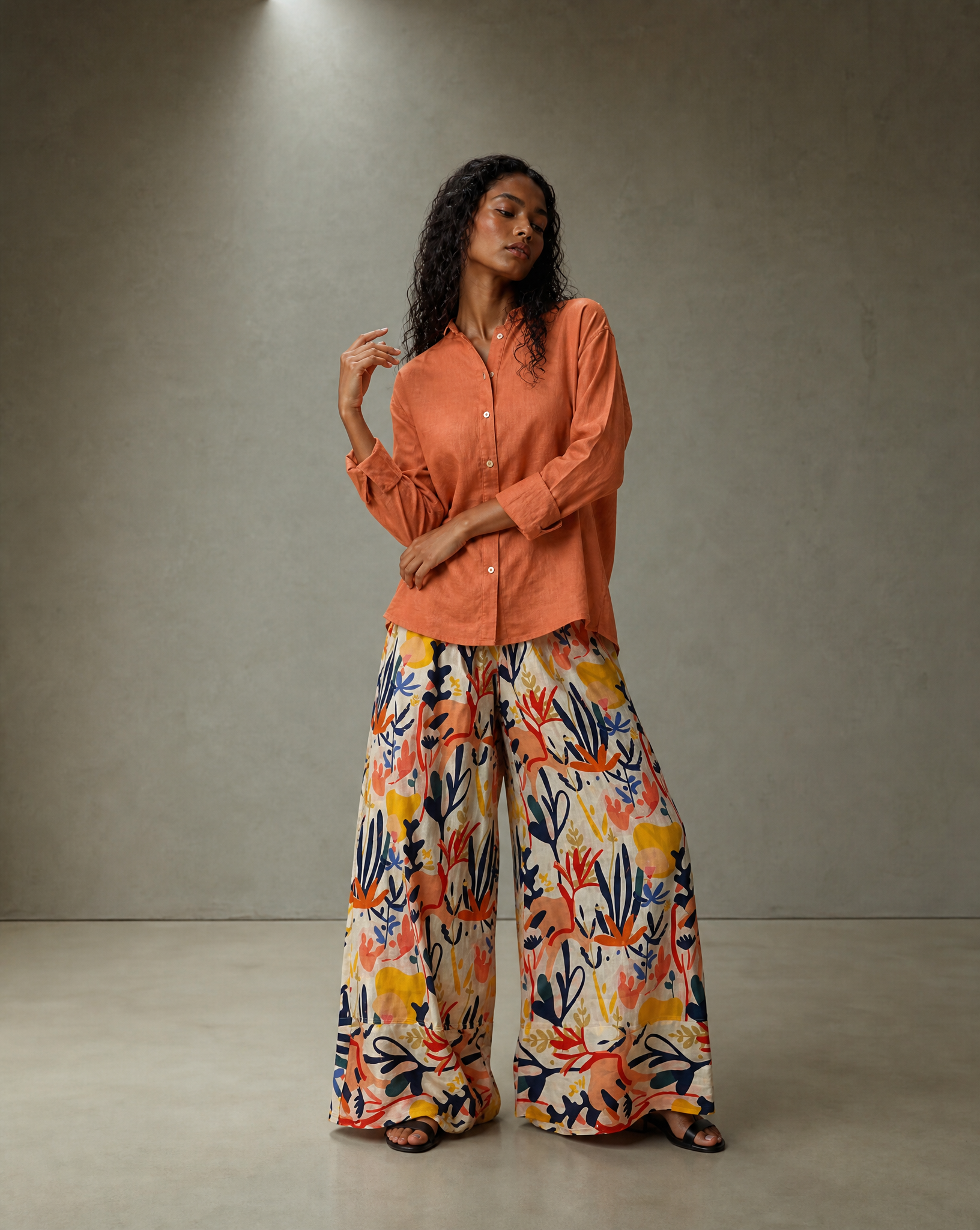 Orange Flowers Set
